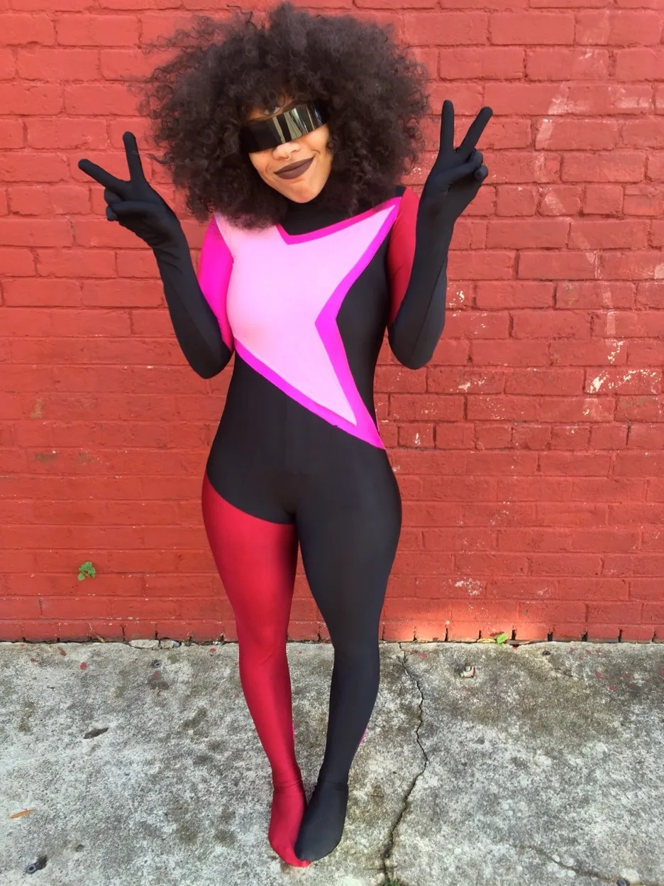 High Quality fancy dress Steven Universe Garnet Spandex Lycra Suit Zentai Halloween Cosplay Costume
High Quality fancy dress Steven Universe Garnet Spandex Lycra Suit Zentai Halloween Cosplay Costume