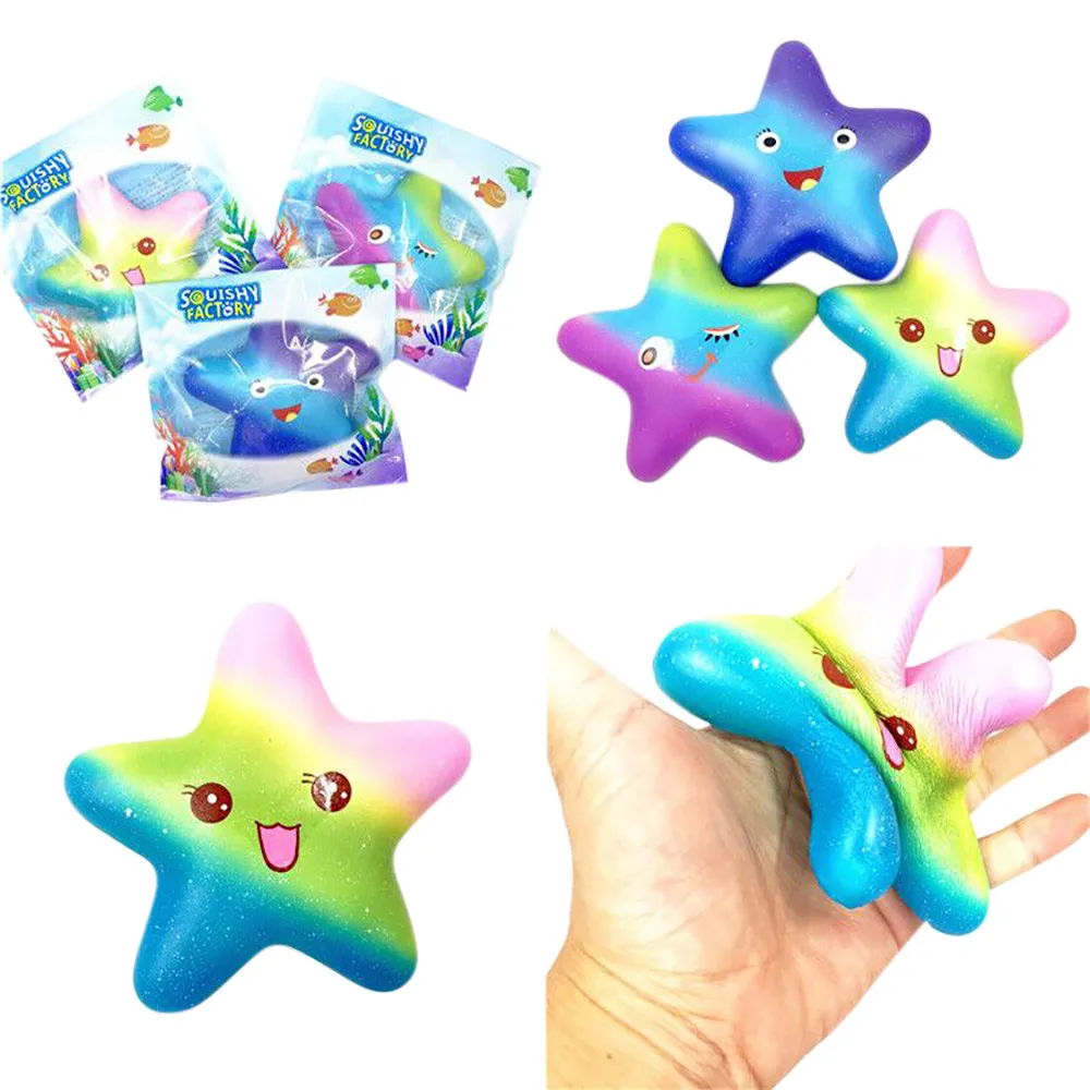 

13cm Big Squishy Galaxy Starfish Baby Squishies Strawberry Cake Scented Slow Rising Squeeze Toys Stress Reliever Toys squishy