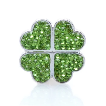 Hot selling 10pcs/lot green crystal Four Leaf Clover snap buttons bracelet charms jewelry Ginger Snaps fit 18mm snap Jewelry
Hot selling 10pcs/lot green crystal Four Leaf Clover snap buttons bracelet charms jewelry Ginger Snaps fit 18mm snap Jewelry