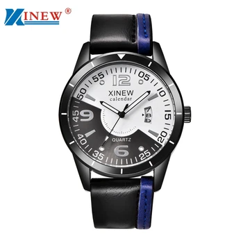 XINEW Mens Watch Top Brand Luxury Military Leather Waterproof Date Sports Watch Men Quartz-watch Male Clocks Relogio Masculino
XINEW Mens Watch Top Brand Luxury Military Leather Waterproof Date Sports Watch Men Quartz-watch Male Clocks Relogio Masculino