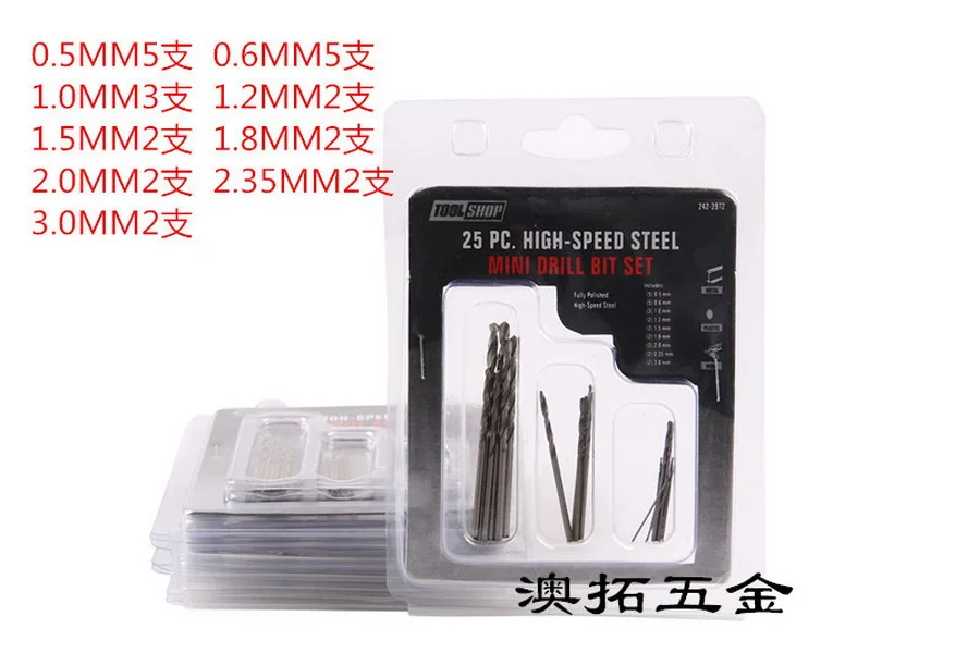 DHL 50set 25pcs/set HIGH-SPEED STEEL MINI DRILL BIT SET Shank Twist Drill for Wood and Metal Drilling
DHL 50set 25pcs/set HIGH-SPEED STEEL MINI DRILL BIT SET Shank Twist Drill for Wood and Metal Drilling