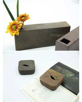 Square small ceramics flower vase bottle floral arrangement Chinese style flower garden desk tabletop decoration tea room
Square small ceramics flower vase bottle floral arrangement Chinese style flower garden desk tabletop decoration tea room