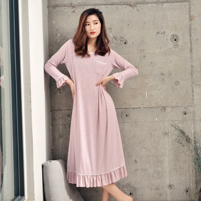 Summer Lotus Leaf Sleepwear Womens Lingerie Nightgown Naked Sleeping Home Dress Summer Long Sleeve Night Gown Set Sleep Wear
Summer Lotus Leaf Sleepwear Womens Lingerie Nightgown Naked Sleeping Home Dress Summer Long Sleeve Night Gown Set Sleep Wear