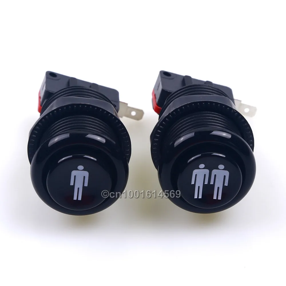 New American HAPP Style Player 1P / 2P Start Push Buttons With Micro - Switches For Arcade Jamma Projcet & MAME Multicade -Black
New American HAPP Style Player 1P / 2P Start Push Buttons With Micro - Switches For Arcade Jamma Projcet & MAME Multicade -Black