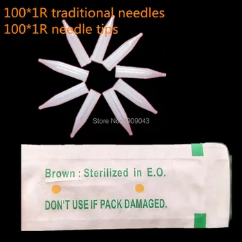 Free Shipping 100Pcs 1R needles and 100pcs 1R tips For Permanent Makeup Traditional Tattoo Needles individual package 
Free Shipping 100Pcs 1R needles and 100pcs 1R tips For Permanent Makeup Traditional Tattoo Needles individual package