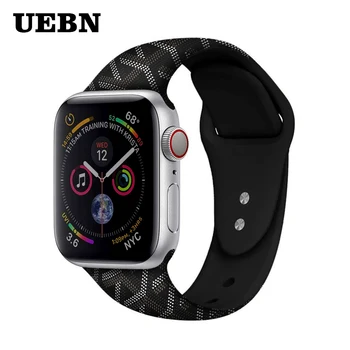 UEBN Sport band for apple watch series 4 3 2 1 strap for iWatch Y printing Soft Silicone Replacement band adapter 38 40 42 44mm 
UEBN Sport band for apple watch series 4 3 2 1 strap for iWatch Y printing Soft Silicone Replacement band adapter 38 40 42 44mm