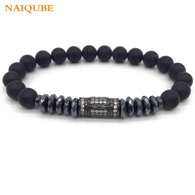 NAIQUBE Matte Bead Men Bracelet 2019 Fashion Classic 8MM Stone Beaded Charm Bracelets & Bangles For Men Jewelry Gift
NAIQUBE Matte Bead Men Bracelet 2019 Fashion Classic 8MM Stone Beaded Charm Bracelets & Bangles For Men Jewelry Gift