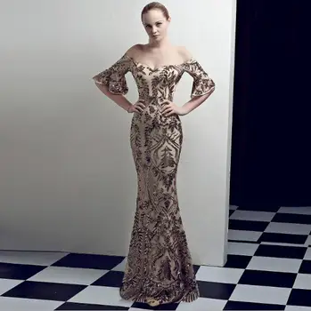 Sequined Long Dress High Quality V-Neck Butterfly Sleeve Celebrity Women Off the Shoulder Christmas Evening Party Dresses
Sequined Long Dress High Quality V-Neck Butterfly Sleeve Celebrity Women Off the Shoulder Christmas Evening Party Dresses