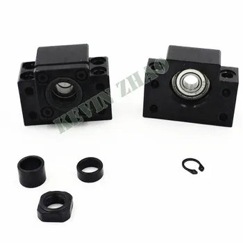 BK20 BF20 Set : 1 pc of BK20 and 1 pc BF20 for end support for SFU2505 SFU2510 ball screw support CNC XYZ