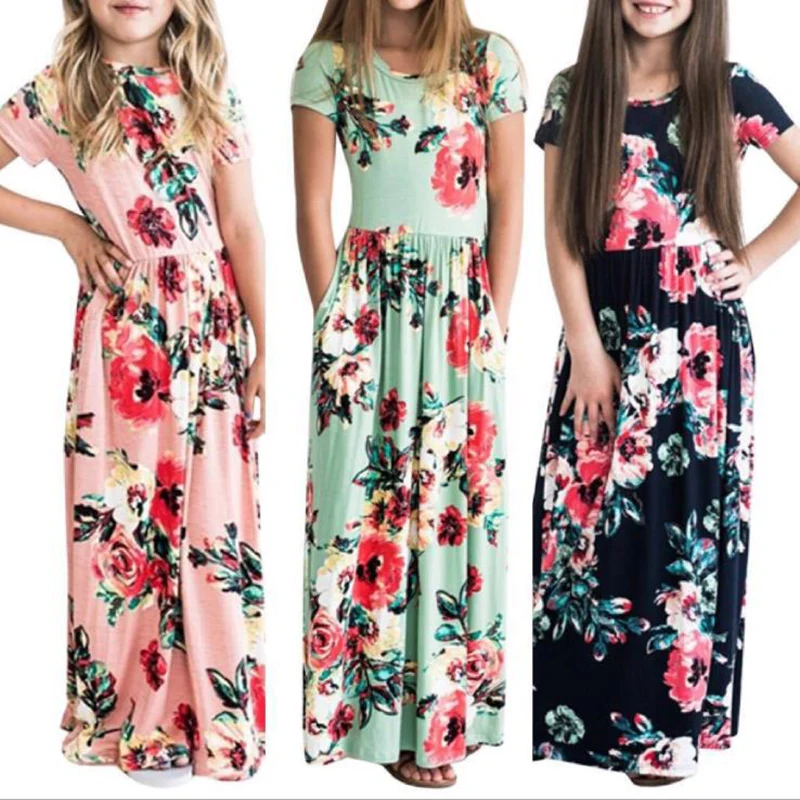 Free Long Dress Fashion Bohemian Dress Girl Short Sleeve Floral Summer Maxi Dress Kid Party Princess Floral Dress
Free Long Dress Fashion Bohemian Dress Girl Short Sleeve Floral Summer Maxi Dress Kid Party Princess Floral Dress