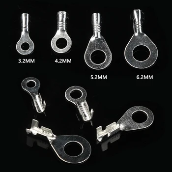 100Pcs O-shape Wire Crimp Terminal Fork Terminal Lug Assortment 3.2mm/4.2mm/5.2mm/6.2mm
100Pcs O-shape Wire Crimp Terminal Fork Terminal Lug Assortment 3.2mm/4.2mm/5.2mm/6.2mm