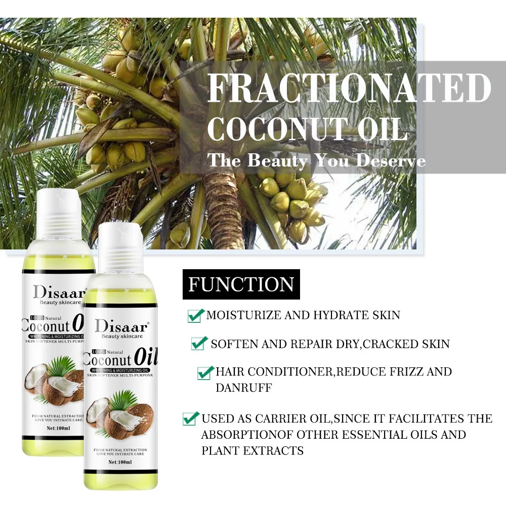 100% Natural Organic Coconut Oil Body Face Massage Best Skin Care Massage Relaxation Oil Control Product TSLM2
100% Natural Organic Coconut Oil Body Face Massage Best Skin Care Massage Relaxation Oil Control Product TSLM2