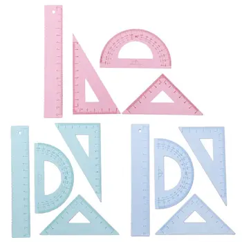4pcs/set Metal Drawing Measurement Geometry Protractor Triangular Ruler Straightedge School Office Supplies Student Stationery
4pcs/set Metal Drawing Measurement Geometry Protractor Triangular Ruler Straightedge School Office Supplies Student Stationery