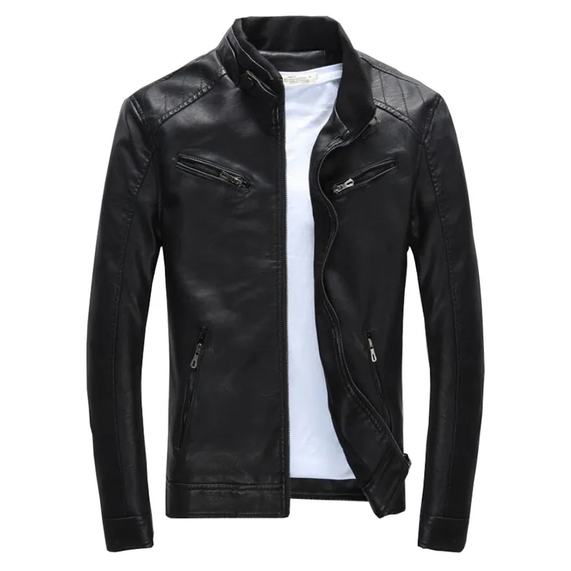 2019 Spring Men's Fashion Pu Jackets Coats Motorcycle Leather Jackets Men Autumn Leather Clothing Male Casual Coats Clothing 3XL
2019 Spring Men's Fashion Pu Jackets Coats Motorcycle Leather Jackets Men Autumn Leather Clothing Male Casual Coats Clothing 3XL