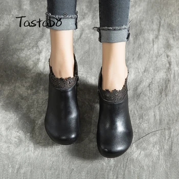 Tastabo high heel women's boots Black brown ladies shoes Comfortable casual shoes Handmade Characteristic flower design
Tastabo high heel women's boots Black brown ladies shoes Comfortable casual shoes Handmade Characteristic flower design