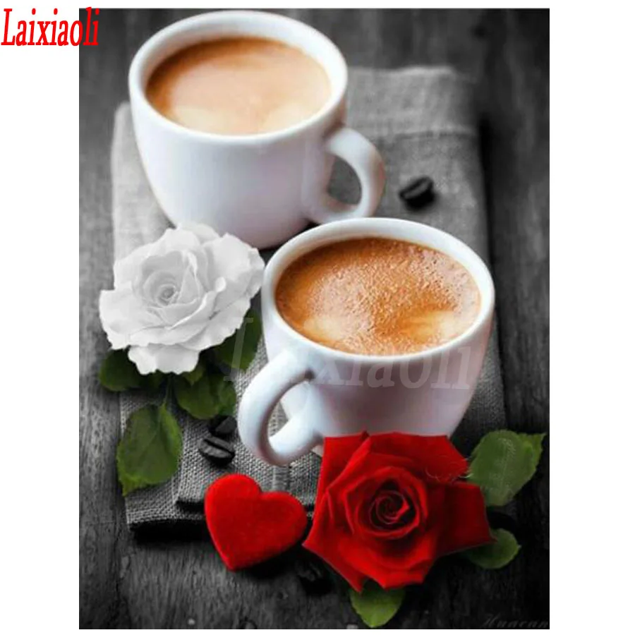 5d Diamond Painting Coffee Cup Diamond Mosaic rose Diamond Embroidery Flower Rhinestone Picture kitchen decoration painting art
5d Diamond Painting Coffee Cup Diamond Mosaic rose Diamond Embroidery Flower Rhinestone Picture kitchen decoration painting art