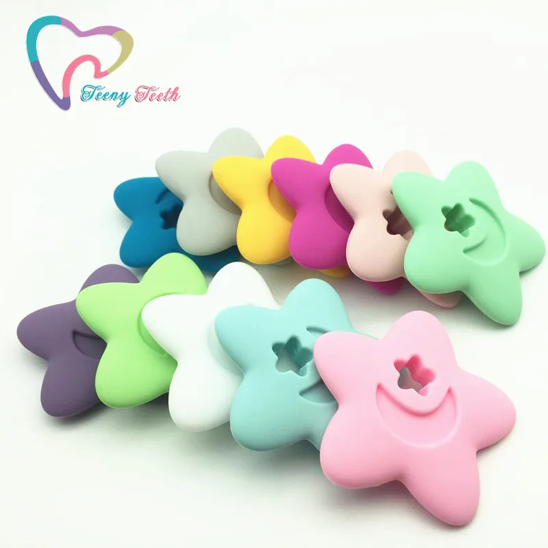 Teeny Teeth 1 PC Hot Star Silicone Food Grade Star Teething Toys Teether,Star Teether Pendant Shower Gift,Silicone Star Pendants
Teeny Teeth 1 PC Hot Star Silicone Food Grade Star Teething Toys Teether,Star Teether Pendant Shower Gift,Silicone Star Pendants