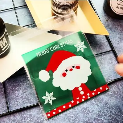 100pcs/lot 2 size green Santa Claus"Merry Christmas" Cookie packaging bags samll gift bag self adhesive plastic bags
100pcs/lot 2 size green Santa Claus"Merry Christmas" Cookie packaging bags samll gift bag self adhesive plastic bags