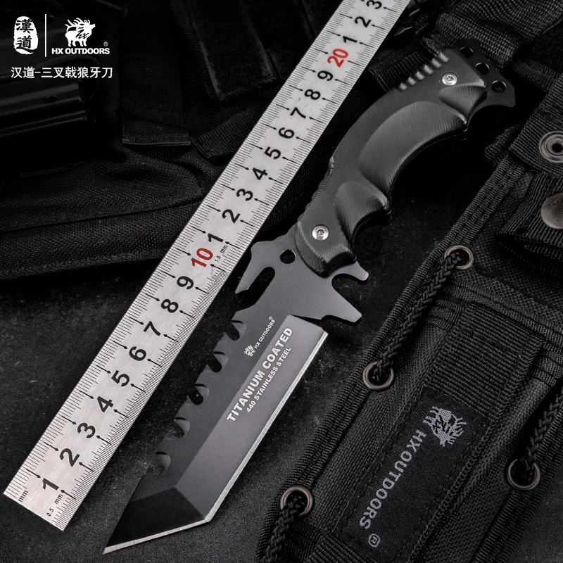 OUTDOORS Fixed Blade Knife Hunting 440C Steel ,K10 Handle, 58HRC ,Camping Knives Survival Rescue Outdoor Tools With Sheath
OUTDOORS Fixed Blade Knife Hunting 440C Steel ,K10 Handle, 58HRC ,Camping Knives Survival Rescue Outdoor Tools With Sheath