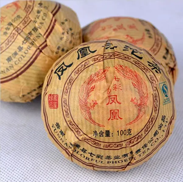 

Hot Sale! 2002 Premium Yunnan puer tea,Old Tea Tree Materials Pu erh,100g Ripe Tuocha Tea +Secret Gift+