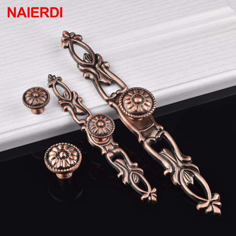 NAIERDI 155MM Retro European Red Bronze Handle Kitchen Cabinet Knobs Cupboard Zinc Alloy Wardrobe Drawer Pulls Furniture Handle
NAIERDI 155MM Retro European Red Bronze Handle Kitchen Cabinet Knobs Cupboard Zinc Alloy Wardrobe Drawer Pulls Furniture Handle