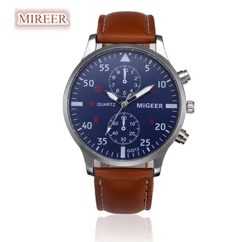 MIGEER Men watches 2017 high quality brand Luxury Retro Design Leather Band Analog Alloy Quartz Wrist Watch Relogio Masculino
MIGEER Men watches 2017 high quality brand Luxury Retro Design Leather Band Analog Alloy Quartz Wrist Watch Relogio Masculino