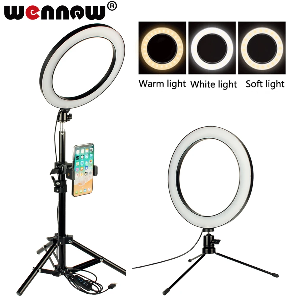 LED ring light 6" 16cm 10" 25.5cm Live Video Selfie Ring Lamp Photographic Lighting Tripod Camera Photo Studio Make up Desk lamp
LED ring light 6" 16cm 10" 25.5cm Live Video Selfie Ring Lamp Photographic Lighting Tripod Camera Photo Studio Make up Desk lamp