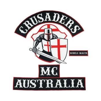 Embroidered Iron Patches CRUSADERS AUSTRALIA MC Vest Iron On Back Of Jacket Patch Black And White Twill Fabric DIY Eco-Friendly
Embroidered Iron Patches CRUSADERS AUSTRALIA MC Vest Iron On Back Of Jacket Patch Black And White Twill Fabric DIY Eco-Friendly