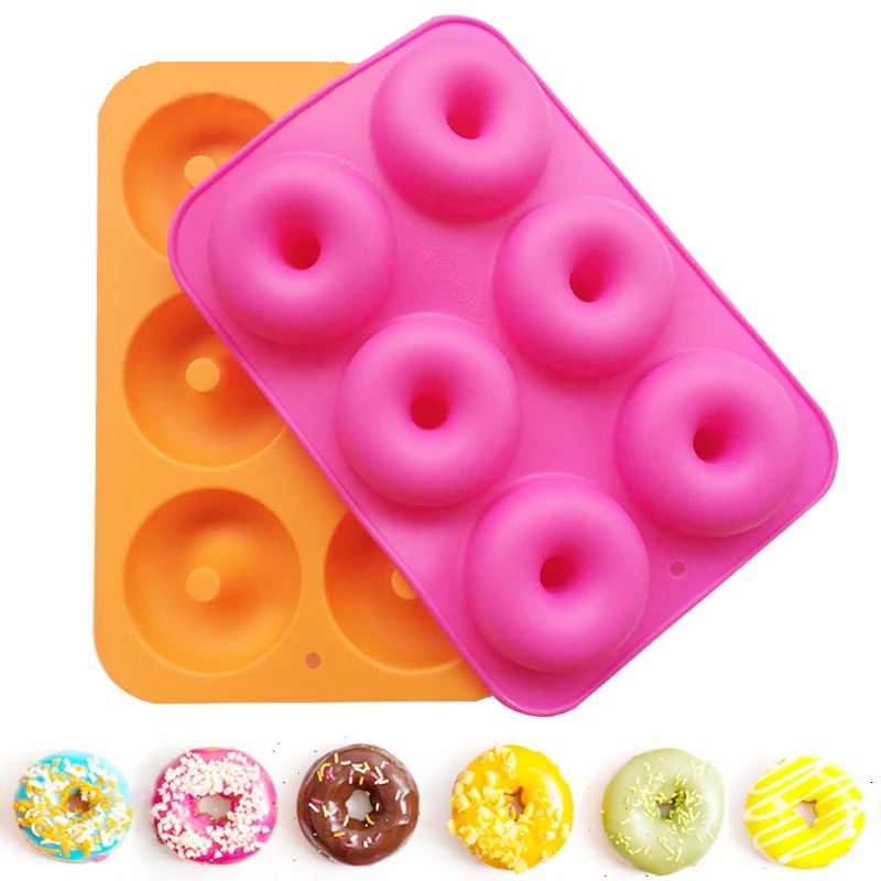 Donuts Mold Silicone Round Shape Doughnuts Mould Baking Jelly Fondant Cake Chocolate Decoration Baking Pastry Tool Bagels Muffin
Donuts Mold Silicone Round Shape Doughnuts Mould Baking Jelly Fondant Cake Chocolate Decoration Baking Pastry Tool Bagels Muffin