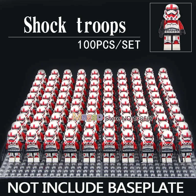 100pcs/lot Sandtrooper Clone Shock Trooper Sergeant Droid Escape Robot building block kids toys
100pcs/lot Sandtrooper Clone Shock Trooper Sergeant Droid Escape Robot building block kids toys
