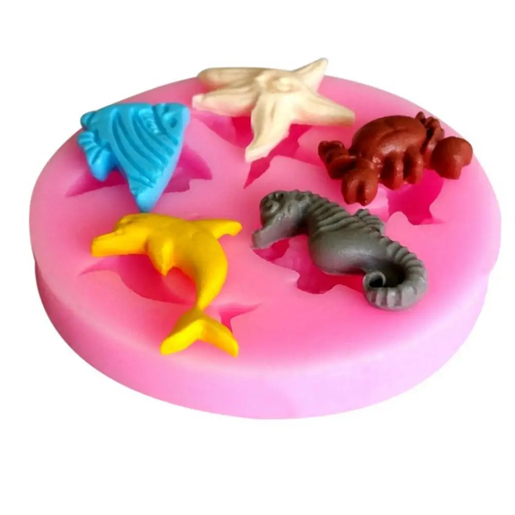 Seahorse Starfish Dolphin Fish Shapes Silicone Grease-proof Cake Liners Fondant Molds Marine Animals Cake Baking Molds Tools
Seahorse Starfish Dolphin Fish Shapes Silicone Grease-proof Cake Liners Fondant Molds Marine Animals Cake Baking Molds Tools