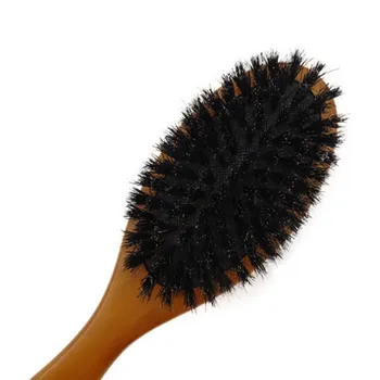 Wooden Massage Comb Natural Wild Boar Bristles Anti-static Hair Scalp Paddle Brush Beech Wooden Handle Hair Brush Styling Tool
Wooden Massage Comb Natural Wild Boar Bristles Anti-static Hair Scalp Paddle Brush Beech Wooden Handle Hair Brush Styling Tool
