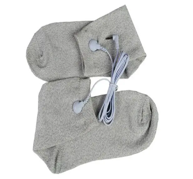 Electrical Stimulator Conductive fiber TENS/EMS electrode Socks + 1 Electrode Wires/Cable for TENS/EMS physical therapy machine
Electrical Stimulator Conductive fiber TENS/EMS electrode Socks + 1 Electrode Wires/Cable for TENS/EMS physical therapy machine