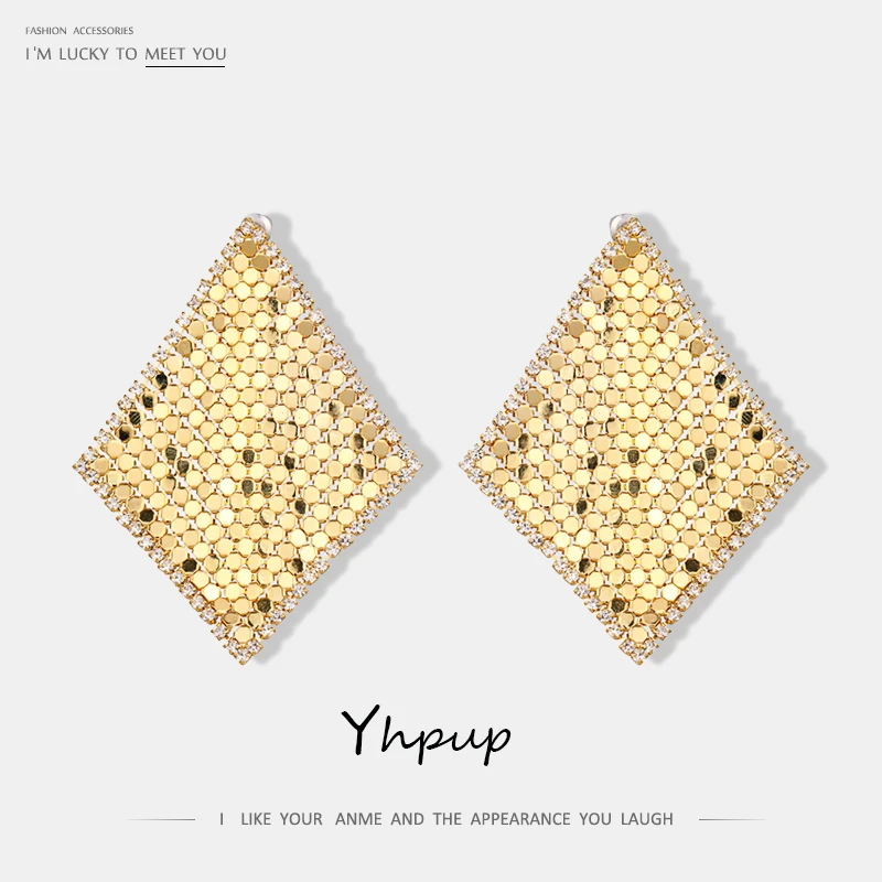 Yhpup Copper Gold Fashion Luxury Bling Square Rhinestone Sequin Charm Drop Earrings For Women Night Club Party Wedding oorbellen
Yhpup Copper Gold Fashion Luxury Bling Square Rhinestone Sequin Charm Drop Earrings For Women Night Club Party Wedding oorbellen