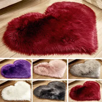 Non-slip Floor Mat Plush Soft Faux Fur Heart Shaped Bedroom Rug Shaggy Hairy Carpet For Living Room Home Children Baby Playmat
Non-slip Floor Mat Plush Soft Faux Fur Heart Shaped Bedroom Rug Shaggy Hairy Carpet For Living Room Home Children Baby Playmat