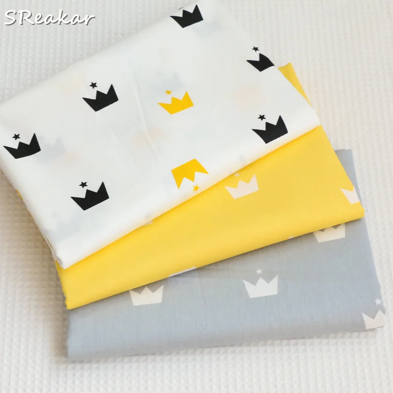 Sraekar,Diy Patchwork Quilting 100% Cotton Fabric for Sewing Handmade Home Textile Tissue Tilda Tecido Yellow Grey Crown Series
Sraekar,Diy Patchwork Quilting 100% Cotton Fabric for Sewing Handmade Home Textile Tissue Tilda Tecido Yellow Grey Crown Series