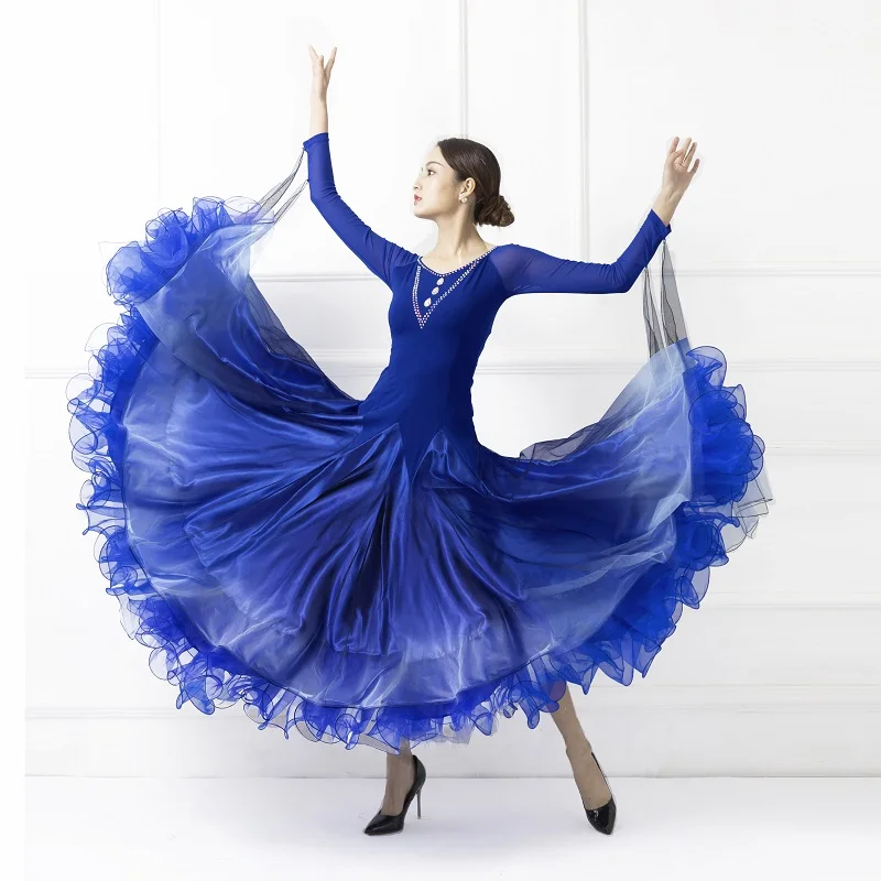 2019 New waltz dancing dress women ballroom competition costumes dress High quality purple modern dance costumes for Performance
2019 New waltz dancing dress women ballroom competition costumes dress High quality purple modern dance costumes for Performance