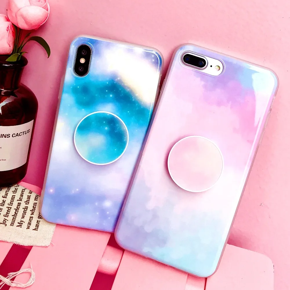 Exquisite Dream Aurora Phone Case For iPhone 6 6S 7 8 plus X Cases Gradual Jitter Airbag Bracket Phone Back Cover IMD Soft Couqe
Exquisite Dream Aurora Phone Case For iPhone 6 6S 7 8 plus X Cases Gradual Jitter Airbag Bracket Phone Back Cover IMD Soft Couqe