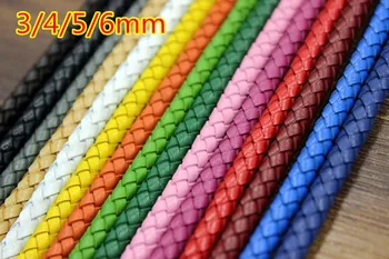 4mm Braid Genuine Round Leather Cord 18 color cowhide leather DIY Jewelry Necklace Bracelet Making String free shipping 5m
4mm Braid Genuine Round Leather Cord 18 color cowhide leather DIY Jewelry Necklace Bracelet Making String free shipping 5m