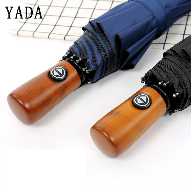 YADA 10K Solid Wood Handle Umbrella Windproof Folding Rainy Automatic Umbrellas For Women Men Anti-UV Auto Umbrella Female YD118
YADA 10K Solid Wood Handle Umbrella Windproof Folding Rainy Automatic Umbrellas For Women Men Anti-UV Auto Umbrella Female YD118