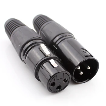 100pcs Switzerland Black 3 Pin XLR Conneector Microphone Karaoke Male Female Docking Plug
100pcs Switzerland Black 3 Pin XLR Conneector Microphone Karaoke Male Female Docking Plug