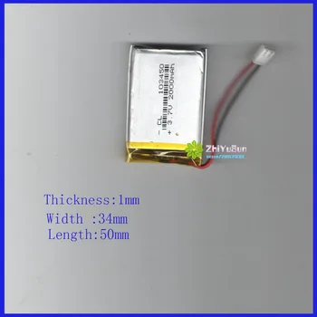 ZhiYuSun 103450 3.7V 2000mAh Lithium Polymer LiPo Rechargeable Li-Polymer Li-ion BATTERY For Mp3 MP4 GPS PSP
ZhiYuSun 103450 3.7V 2000mAh Lithium Polymer LiPo Rechargeable Li-Polymer Li-ion BATTERY For Mp3 MP4 GPS PSP