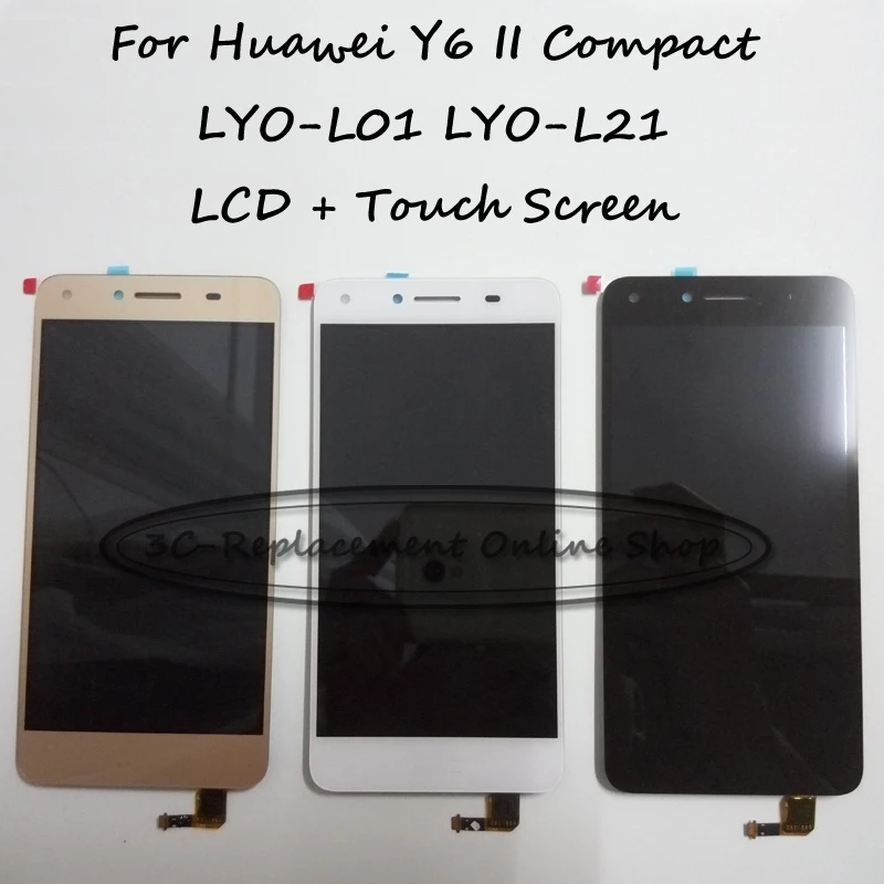 100% Tested High Quality For Huawei Honor 5A Y6 II Compact LYO-L01 LYO-L21 Full LCD Display + Touch Screen Digitizer Assembly
100% Tested High Quality For Huawei Honor 5A Y6 II Compact LYO-L01 LYO-L21 Full LCD Display + Touch Screen Digitizer Assembly