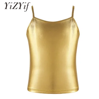 YiZYiF Kids Girls Ballet Camisole Shiny Metallic Color Tank Top Dance Competition Stage Performance Spaghetti Shoulder Straps
YiZYiF Kids Girls Ballet Camisole Shiny Metallic Color Tank Top Dance Competition Stage Performance Spaghetti Shoulder Straps