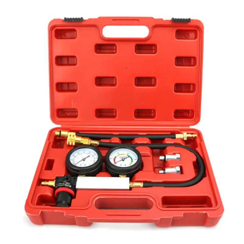 Car Engine Cylinder Leakage Tester Dual Pressure Gauge Diagnostic Kit Double Gauge System Case Compression Leakage DetectorTU-21
Car Engine Cylinder Leakage Tester Dual Pressure Gauge Diagnostic Kit Double Gauge System Case Compression Leakage DetectorTU-21