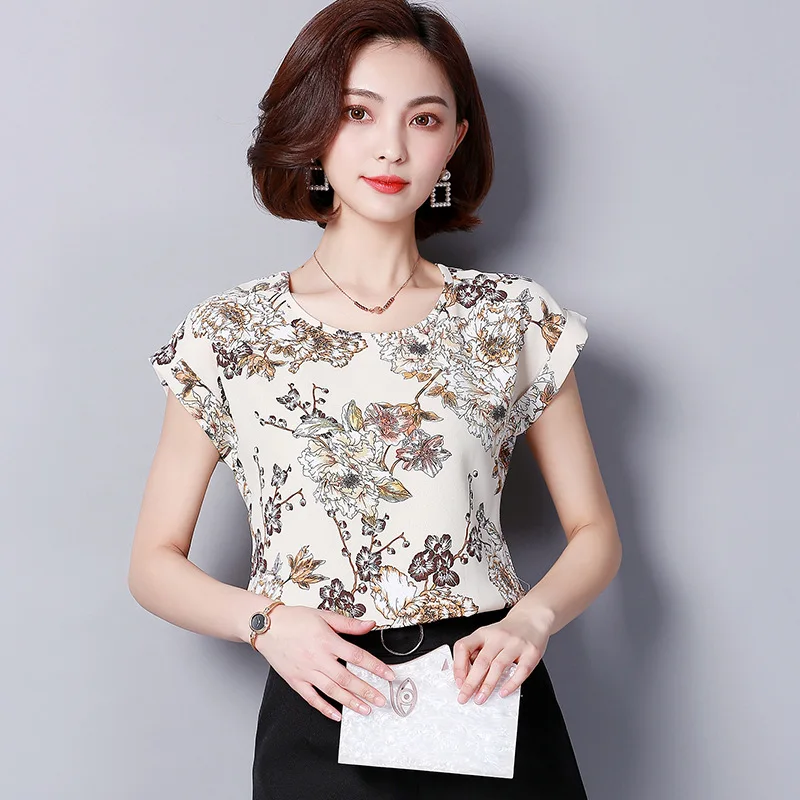 4XL Plus size Summer Blouses Shirts Chiffon 2018 OL Blouse Short Sleeve Print Floral Women Blusa Casual Female Clothing Tops #01
4XL Plus size Summer Blouses Shirts Chiffon 2018 OL Blouse Short Sleeve Print Floral Women Blusa Casual Female Clothing Tops #01