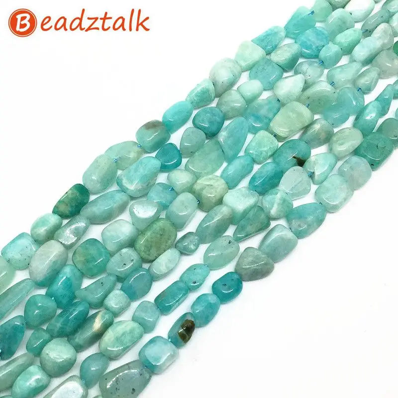BEADZTALK Natural Blue Amazonite Stone Beads 5-8 mm Green Stone Pebble Chips For DIY Jewelry Making Necklaces
BEADZTALK Natural Blue Amazonite Stone Beads 5-8 mm Green Stone Pebble Chips For DIY Jewelry Making Necklaces