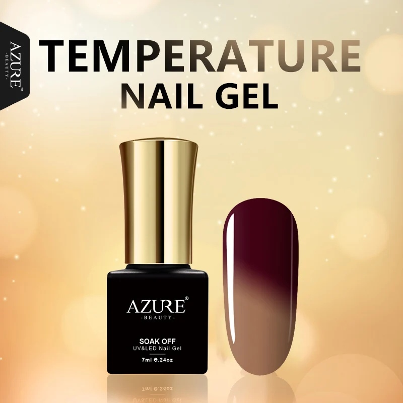 Azure 7ML Temperature Gel Polish Newest Change Color UV Nail Gel Polish UV Led Soak Off Chameleon Thermal Gel Polish Varnish
Azure 7ML Temperature Gel Polish Newest Change Color UV Nail Gel Polish UV Led Soak Off Chameleon Thermal Gel Polish Varnish