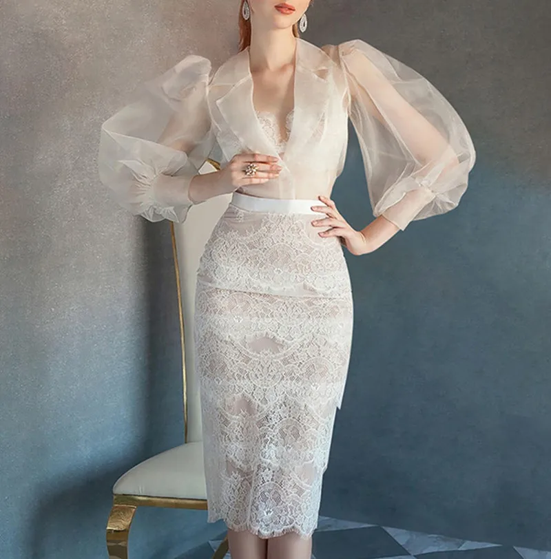 High Quality Luxury Brand 2019 Fashion Runway Designers Dress Women Sexy Lace Mess White Ladies Pencil Dresses Female Vestidos
High Quality Luxury Brand 2019 Fashion Runway Designers Dress Women Sexy Lace Mess White Ladies Pencil Dresses Female Vestidos