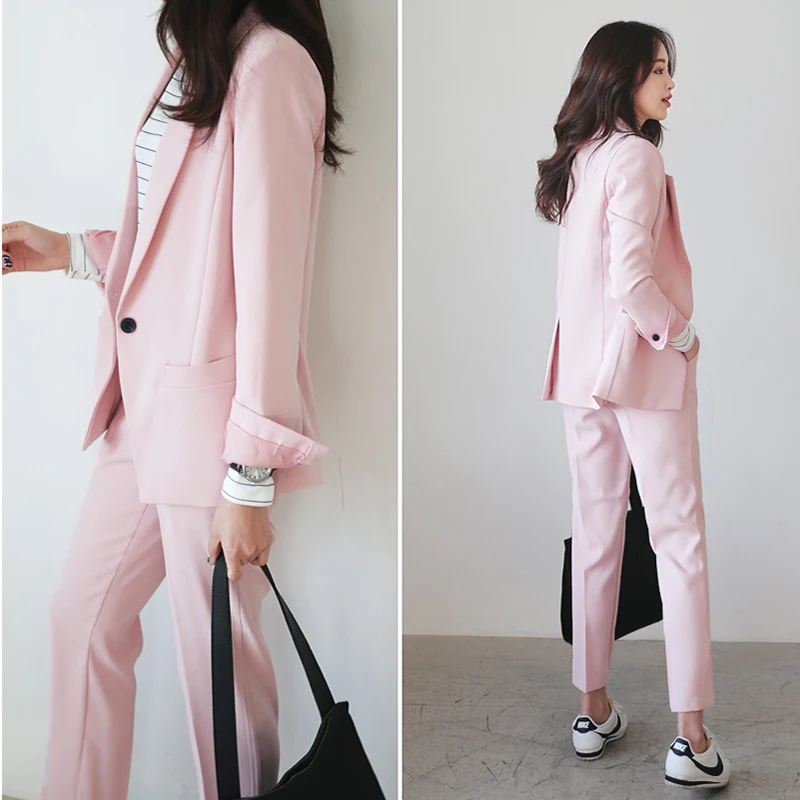 Daily specials spring female suit ms han edition suit jacket long sleeve fashion nine minutes of pants two-piece set outfit
Daily specials spring female suit ms han edition suit jacket long sleeve fashion nine minutes of pants two-piece set outfit